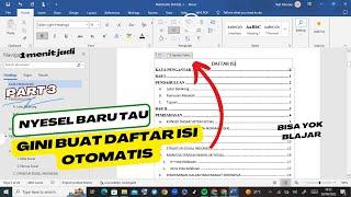 cara membuat daftar isi otomatis word