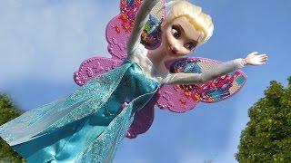 ELSA is FLYING She got WINGS  Gift from princess Kara