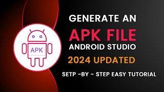 Generate an APK File in Android Studio - Build Your First App - 2024 Updated By Krishna Apps