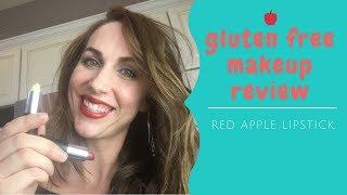 Gluten Free Makeup Review with Red Apple Lipstick