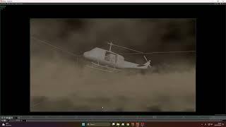 UH-1 Huey downwash