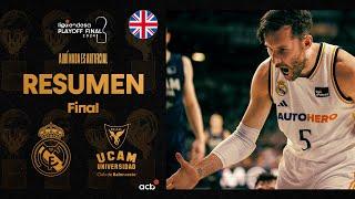 Real Madrid - UCAM Murcia 79-63 HIGHLIGHTS  Playoff Final Liga Endesa 2024