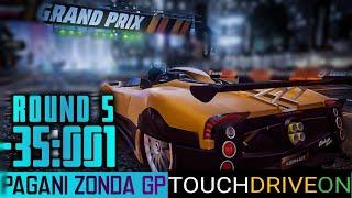 Best Grand Prix Pagani Zonda Round 5 35001 TOUCHDRIVE Reference Run 3* Asphalt 9 Legends