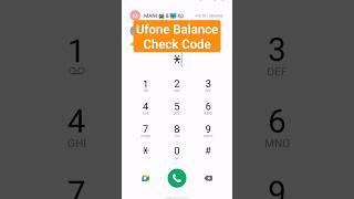 How to check Ufone Balance Ufone ki sim ka Balance kiasay check karen  #shorts #ufonefree #ufone