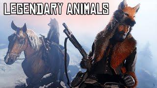 RDR2 ONLINE ALL FREE ROAM LEGENDARY ANIMAL SPAWNS + INFO