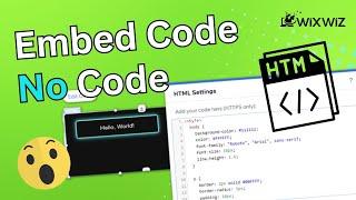 How to Embed Third Party Code into Your Wix Website with an iFrame Codepen Elfsight etc.