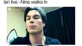 Nian Cutest Moments Nina Dobrev and Ian Somerhalder - Delena