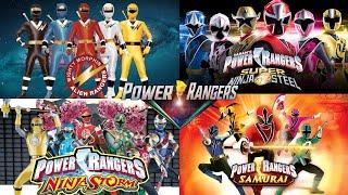 Power Rangers  All Opening Themes  Sabans - Hasbro 1993-2022