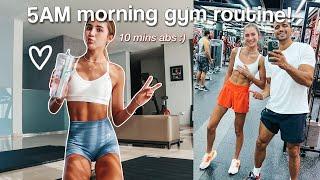 MY 5AM MORNING GYM ROUTINE 2023 10 min abs workout