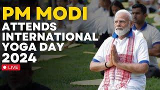 International Yoga Day LIVE  PM Modi Attends Yoga Day Celebration In Srinagar  PM Modi LIVE  J&K