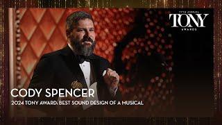Cody Spencer  2024 Tony Awards Acceptance Speeches