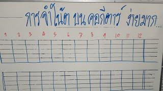 เรียนครั้งเดียว จำโน้ตได้ทั้งคอกีตาร์