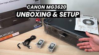 Canon PIXMA MG3620 Printer Unboxing and Full Setup