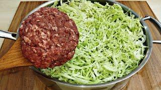 just add ground meat to the cabbage.simple amazing، tasty lunch or dinner recipe