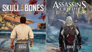 Skull and Bones vs Assassins Creed IV Black Flag  Physics and Details Comparison