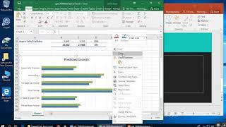 Copy Excel chart import into PowerPoint