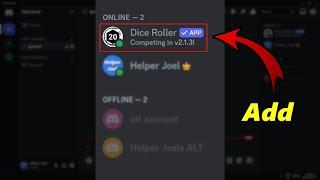 How To Add Dice Roller Bot To Discord