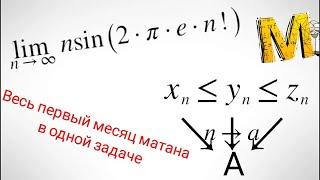 #40. Существенная часть математического анализа в одной задаче. Предел последовательности.