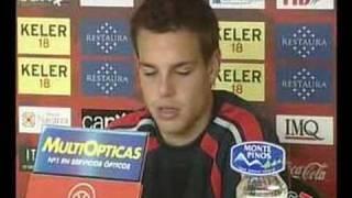 AREA OSASUNA 9 octubre 2007. Fútbol César Azpilicueta