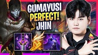 GUMAYUSI PERFECT GAME WITH JHIN - T1 Gumayusi Plays Jhin ADC vs Ezreal  Season 2024