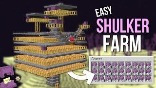 Minecraft Easy Shulker Farm Tutorial 1.20+  Single Dimension Shulker Shell Farm - 750+ Per Hour