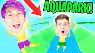 LANKYBOX Be SLIPPING & SLIDING In AQUAPARK.IO HILARIOUS IPHONE APP