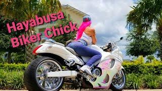 CUSTOM Suzuki Hayabusa owned by Chick with Pink Hair