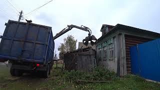 Демонтаж деревенского дома без бригады рабочих