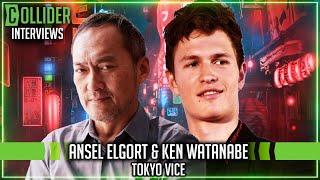 Tokyo Vice’s Ansel Elgort & Ken Watanabe on Making a Series in Both Japanese and English