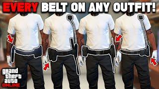How To Get EVERY BELT On Any Outfit Glitch In Gta 5 Online 1.69 NO TRANSFER GLITCH Cop Belt & More