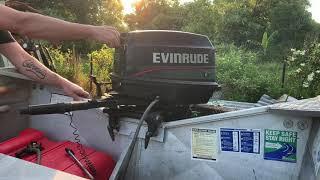 Evinrude 25hp Outboard Motor Start