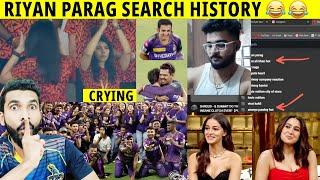 KKR FLYING KISS CELEBRATION  RIYAN PARAG YOUTUBE SEARCH HISTORY  IPL 2024 FINAL