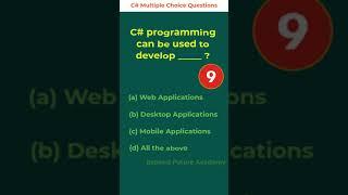 C# Multiple Choice Question #043 - Expand Future Academy #Shorts #CSharp #Dotnet #Programming