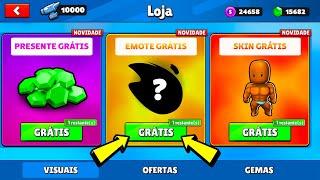 ATUALIZAÇÃO 0.72 NOVO EMOTE + NOVA SKIN GRÁTIS NO STUMBLE GUYS NOVA BETA 0.73 CHEGANDO 