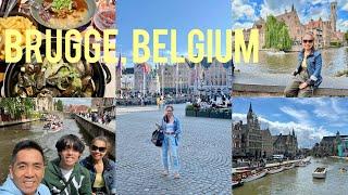 EUROPE TRAVEL  BEAUTIFUL BRUGGE BELGIUM  ROAD TRIP  BOAT TOUR  NH BRUGGE HOTEL  2024