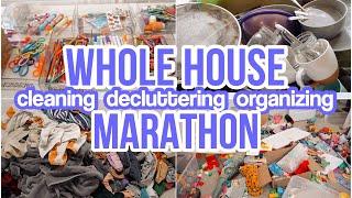 WHOLE HOUSE CLEANING DECLUTTERING AND ORGANIZING MARATHON  OVER 3 HOURS OF CLEANING MOTIVATION