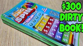 $300 BIG SPIN DIRTY BOOK  MD LOTTERY SCRATCH OFF TICKETS #scratchers #lottery #scratchofftickets