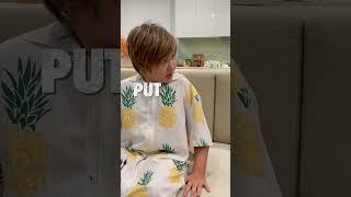 put S that S down by Gleb and Lera #shorts #funny #family