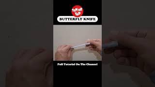 DIY - How to Make a Paper Butterfly Knife - Origami #shorts #knife #papercraft