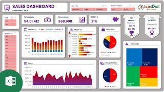 Sales Dashboard in Excel  Dynamic Excel Dashboard for Sales