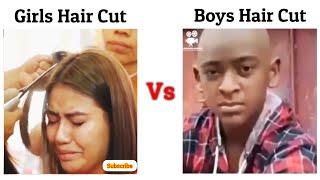 Girls Hair Cut Vs Boys Hair Cut  Memes #viralmemes #meme