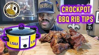 How to Make BBQ Rib Tips in a Crock Pot or Slow Cooker