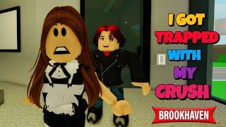 I GOT TRAPPED WITH MY CRUSH  BROOKHAVEN STORY  CoxoSparkle VOICED