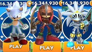 Sonic Dash-Animation Hyper Knuckles VS Sir Knuckles VS Sir Silver Sonic _  All Bosses Zazz Eggman