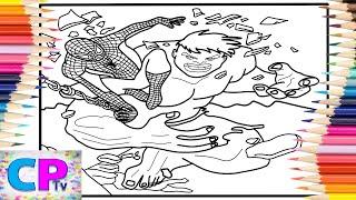 Hulk Chases SpidermanHulk and Spiderman on IPad@coloringpagestv Andrah - pretty afternoon NCS