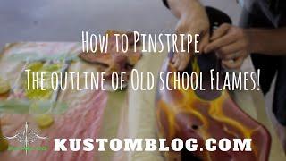 How to Pinstripe Old School Flames Pinstriping Techniques Airbrush Tricks and Custom Paint