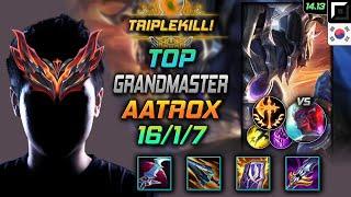 Aatrox Top Build Eclipse Conqueror - LOL KR GrandMaster Patch 14.13