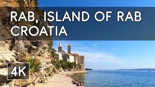 Walking Tour Town of Rab Island of Rab Croatia - 4K UHD Virtual Travel