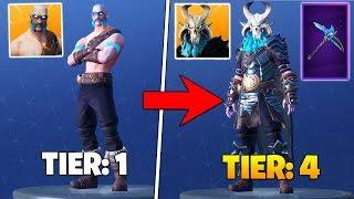 I *FINALLY* Unlocked TIER 4 RAGNAROK Skin In Fortnite Battle Royale