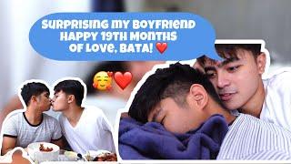 SURPRISING MY BOYFRIEND  19 MONTHS OF LOVE  PAULKEN  GAY COUPLE  1ST REAL LIFE BL COUPLE PH